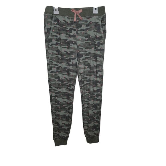 Girls Camo Jogger Pants Size M by Epic Threads – Green Camouflage with Pink Bow - Picture 4 of 9
